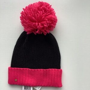 NWT Kate Spade color block Beanie with Pom